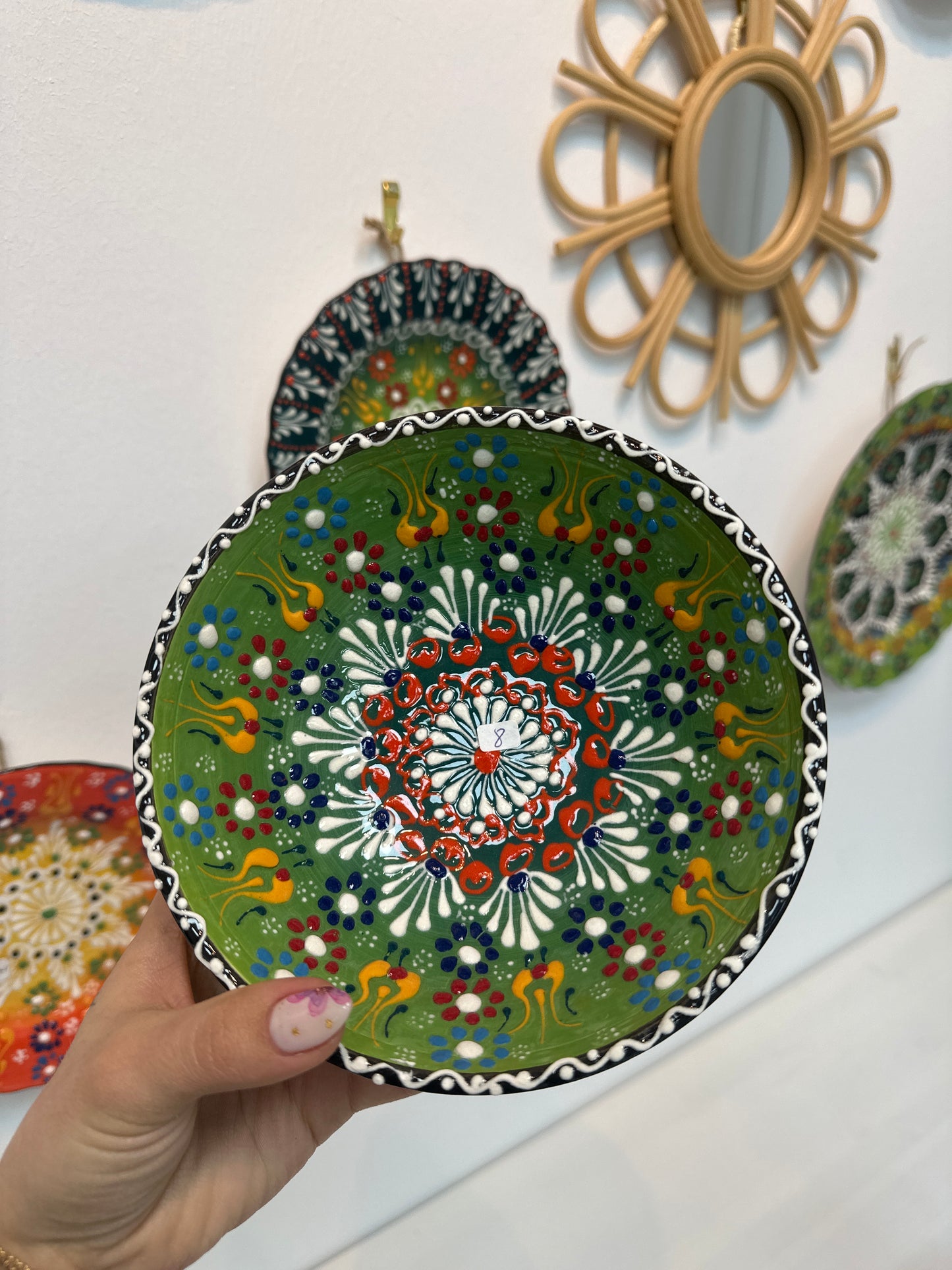 Cuenco cerámica verde