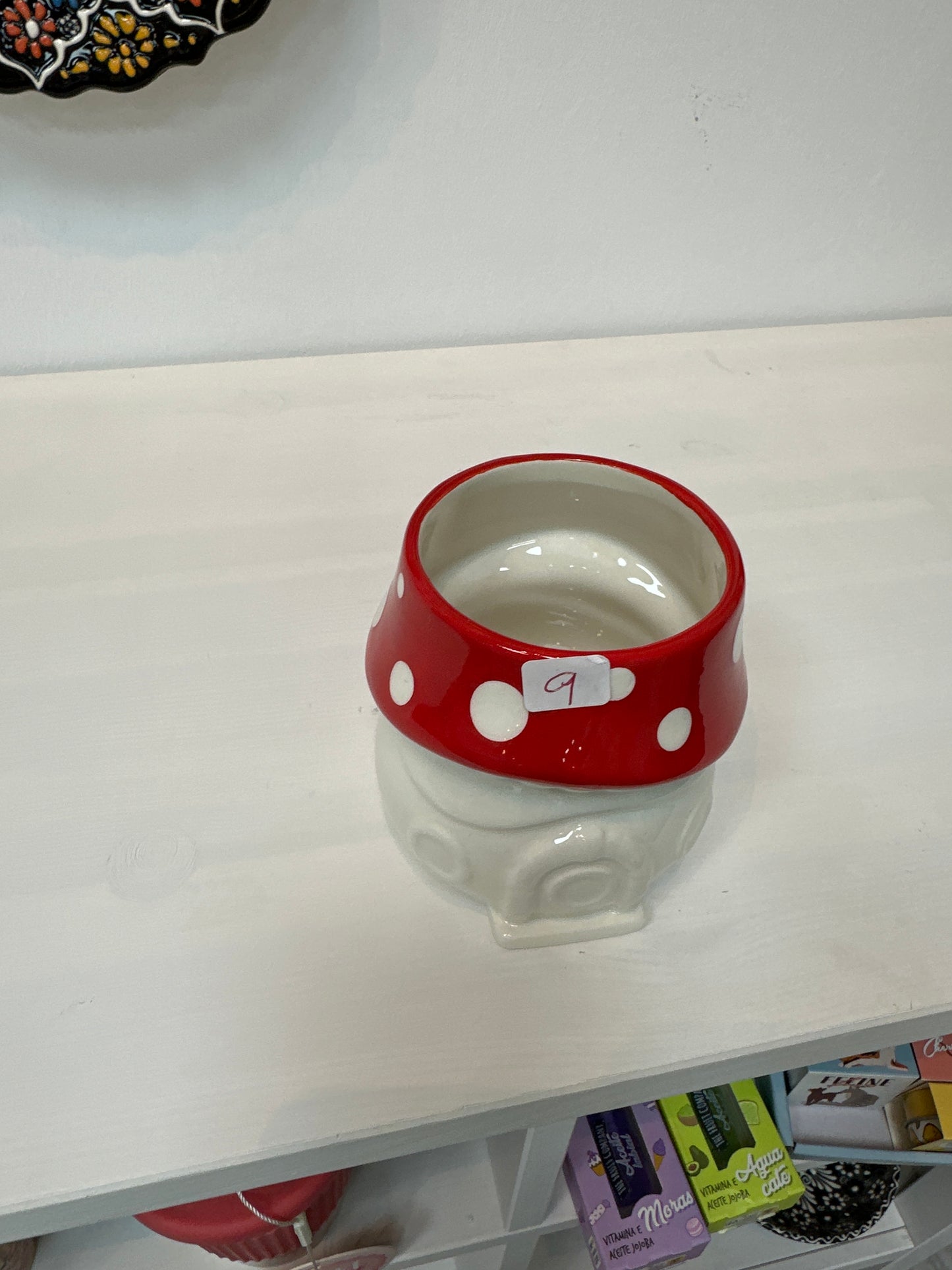 Macetero o porta bolis seta