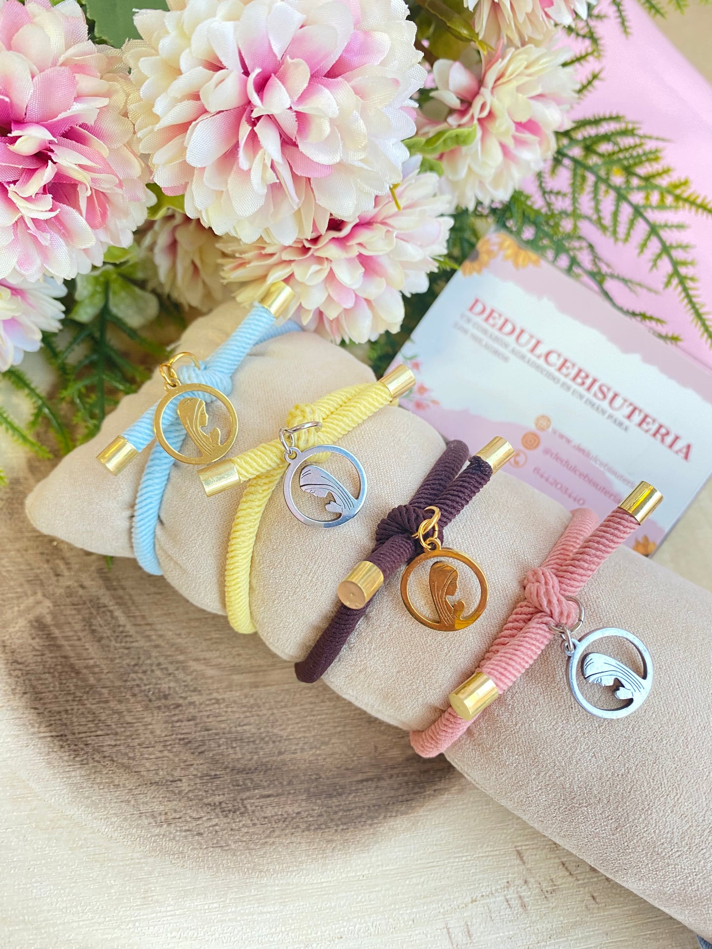 Pulsera elástica Virgen Niña