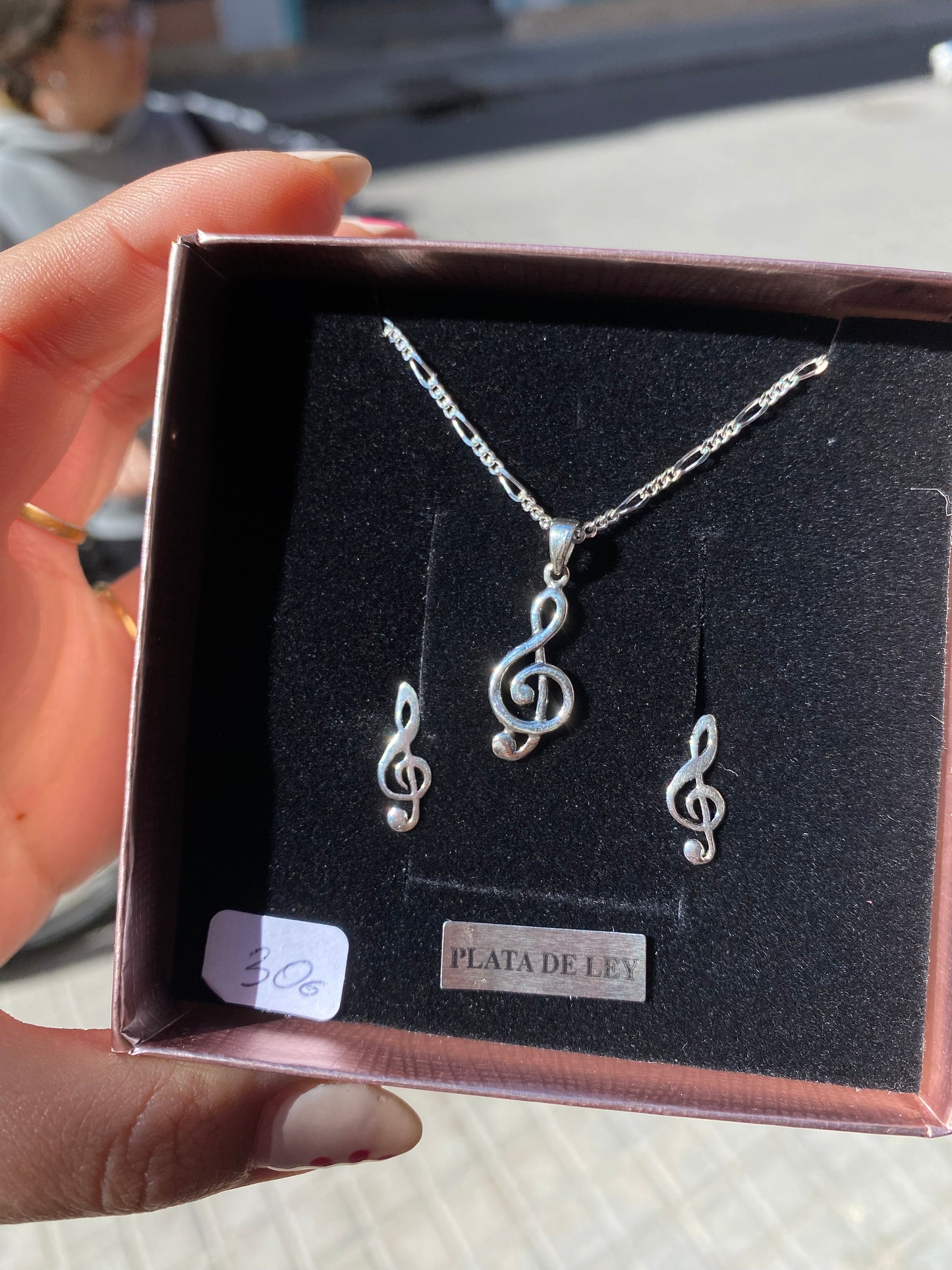 Conjunto clave de sol Plata de Ley 925