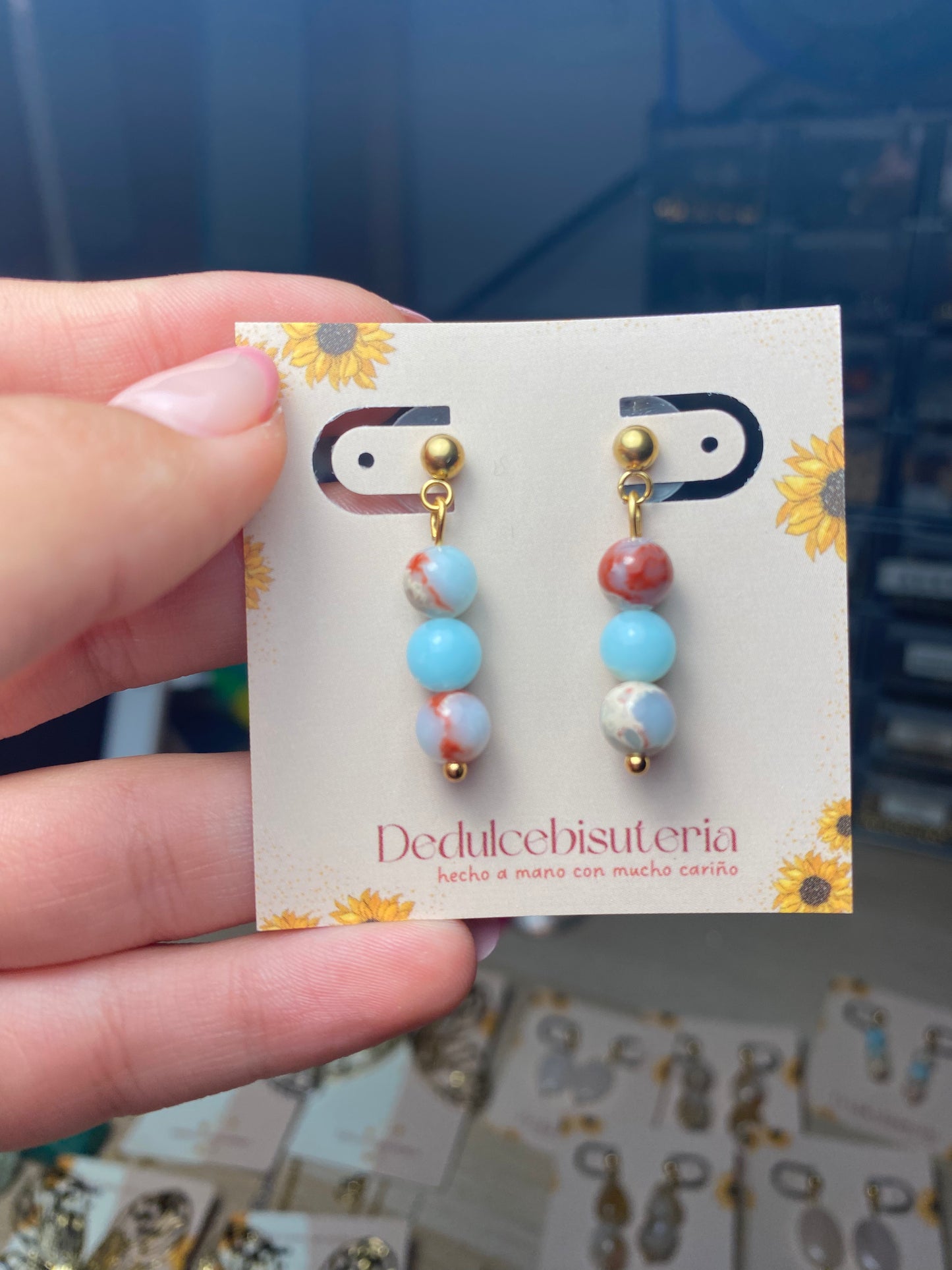 Pendientes piedras