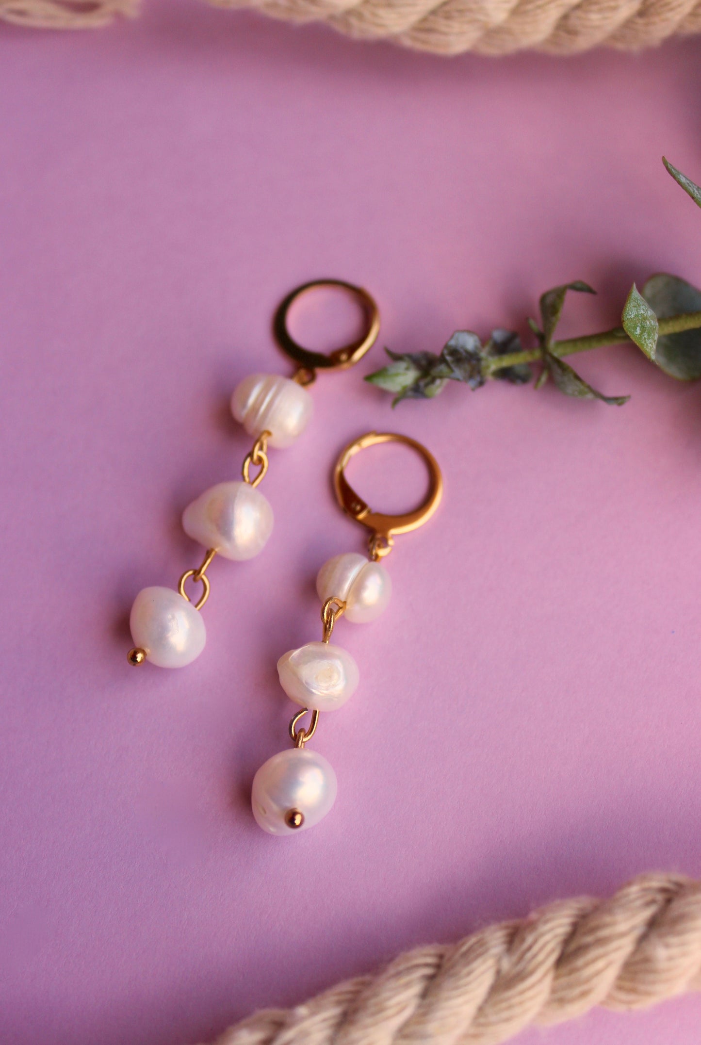 Pendientes Río dorados