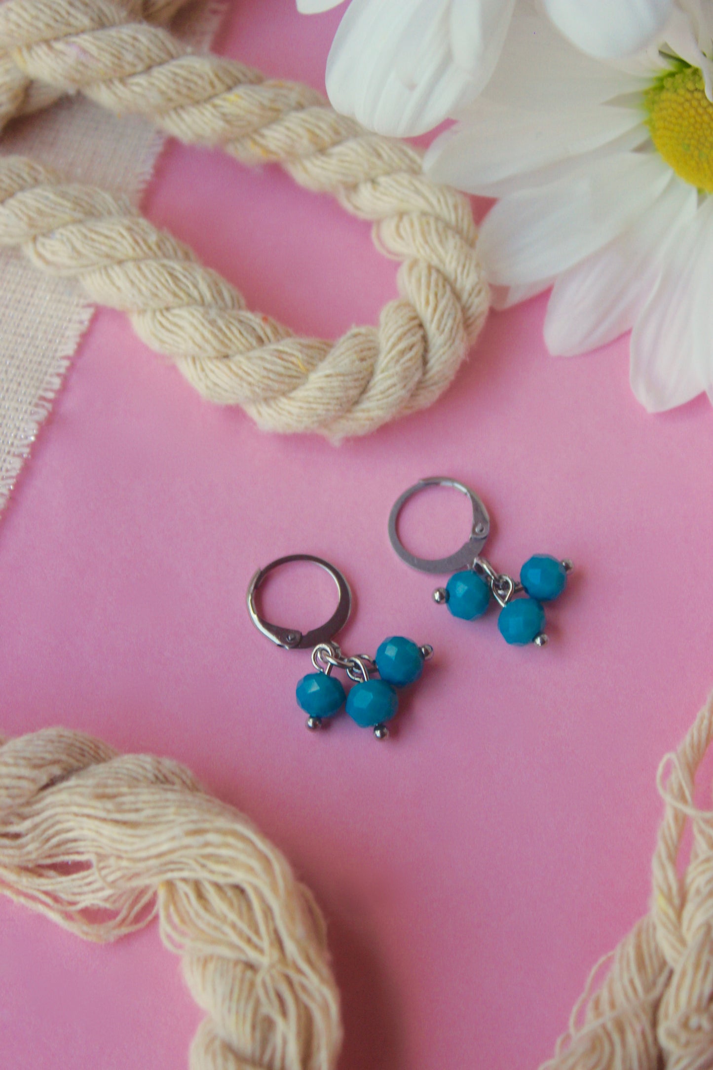 Pendientes mandarinas plateados