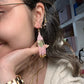 Pendientes miyuki rosas y verdes
