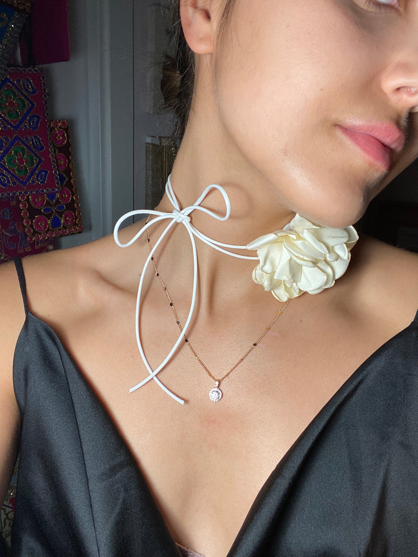 Chocker flor vainilla