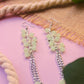 Pendientes Casiopea rosas plateados