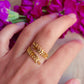 Anillo natura dorado
