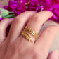 Anillo natura dorado