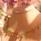 Collar confetti dorado