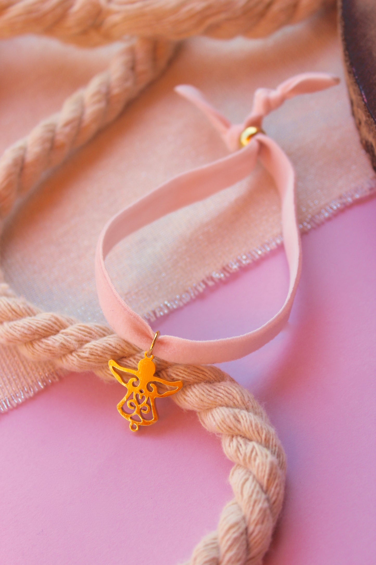 Pulsera comuniones rosa