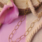 Collar eslabones dorado